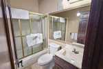 Wildflower Mammoth Condo Rental 44: Master Bathroom Downstairs